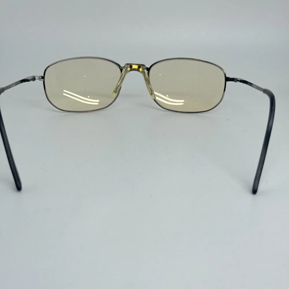 Vintage Henry Grethel Gentlemen Black Gray Metal Oval Frames Only‎ H14496
